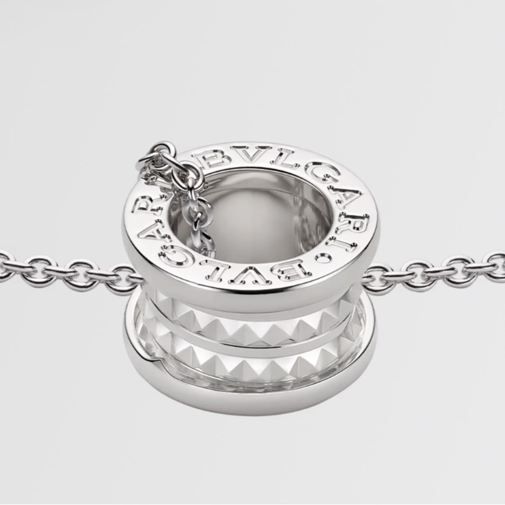 Elegant STERLING SILVER Necklace with Crystal Accents